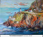 Fort Amherst at Sunset-2, Oil on Canvas